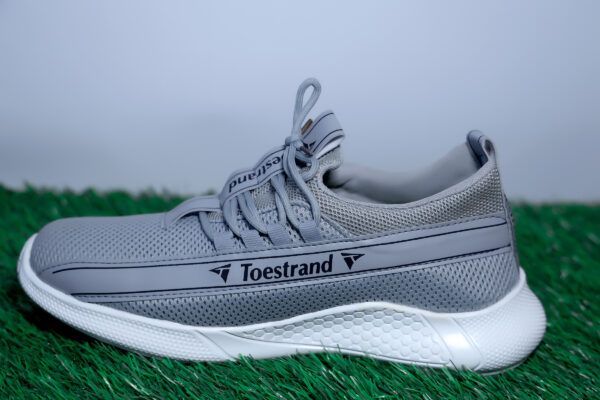 TOESTRAND Men's  Sports Running, Walking, and Gym Shoes with Extra Cushion Lightweight Lace-Up Casual Sneaker Shoes for Men's and Boys (Grey) (Pack of 1)