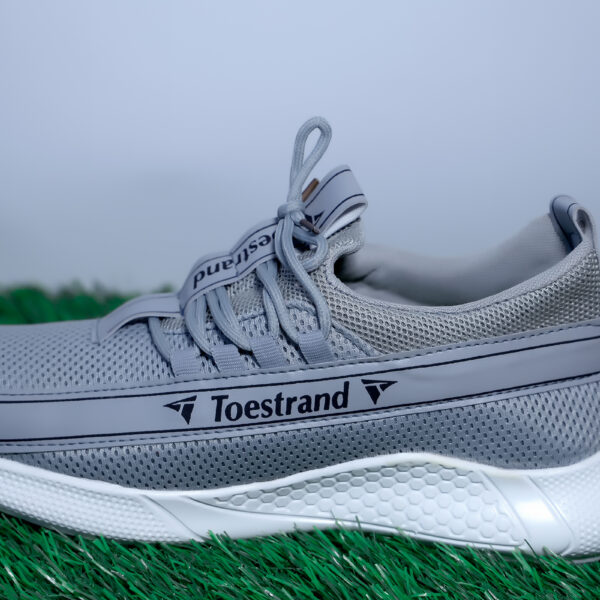 TOESTRAND Men's  Sports Running, Walking, and Gym Shoes with Extra Cushion Lightweight Lace-Up Casual Sneaker Shoes for Men's and Boys (Grey) (Pack of 1)