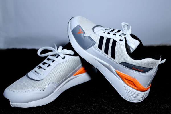 TOESTRAND Slip-Resistance Running Shoes for Men| Gym & Tranning Shoes for Men|Sports Shoes for Men (White) (Pack of 1) - Image 3