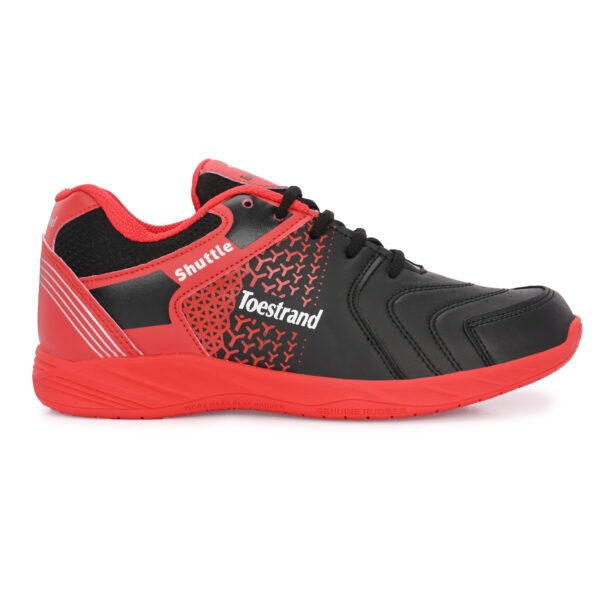 Badminton Squash Table Tennis Volleyball Non-Marking Shoe with Power Cushion (RED) - Image 3