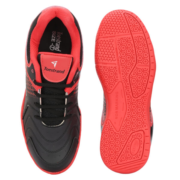 Badminton Squash Table Tennis Volleyball Non-Marking Shoe with Power Cushion (RED) - Image 7