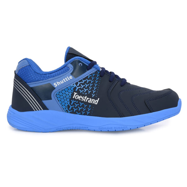 Badminton Squash Table Tennis Volleyball Non-Marking Shoe with Power Cushion (BLUE) - Image 5