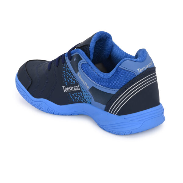 Badminton Squash Table Tennis Volleyball Non-Marking Shoe with Power Cushion (BLUE) - Image 3