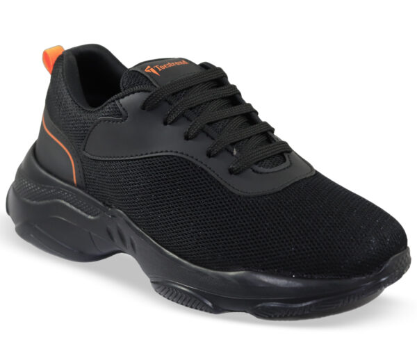 Toestrand Men First Black Sports Running Shoes Running Shoes - Image 2