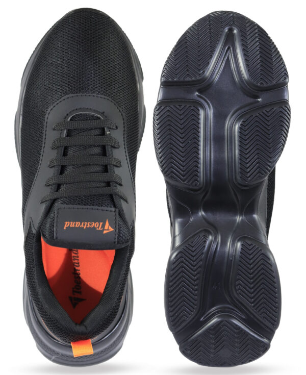 Toestrand Men First Black Sports Running Shoes Running Shoes - Image 4